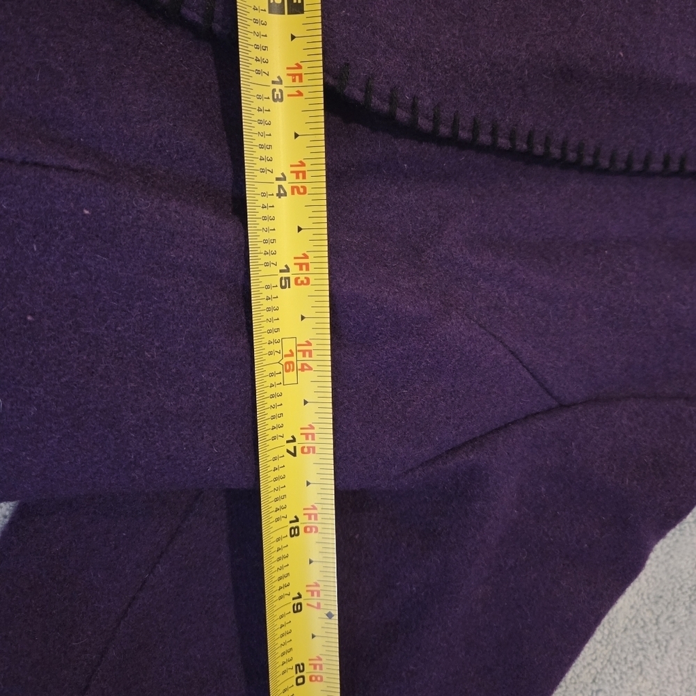 Vintage Women's Western Bolero Wool Jacket Mid West Garment Co. Purple Small - Picture 10 of 14